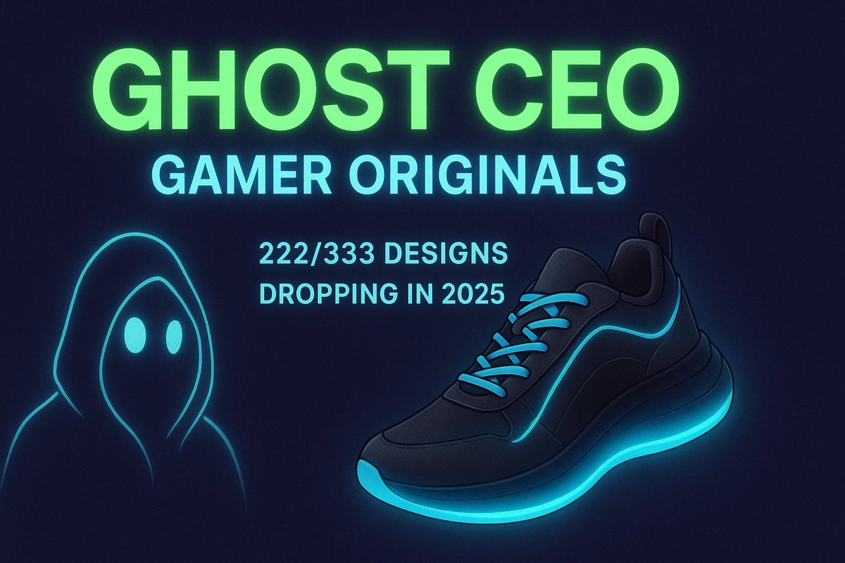 GhostCEOGamer's tweet image. #GhostCEOGamerOriginals #GroundZeroGenesis #SignatureEdition #sneaker #shoedesigner #passionforfashion #sneakerhead #artist #collector of #veefriends #dad #Utah #sneakpeak #originstory #comingsoon #girldad #boydad #stepdad #gardeningdad