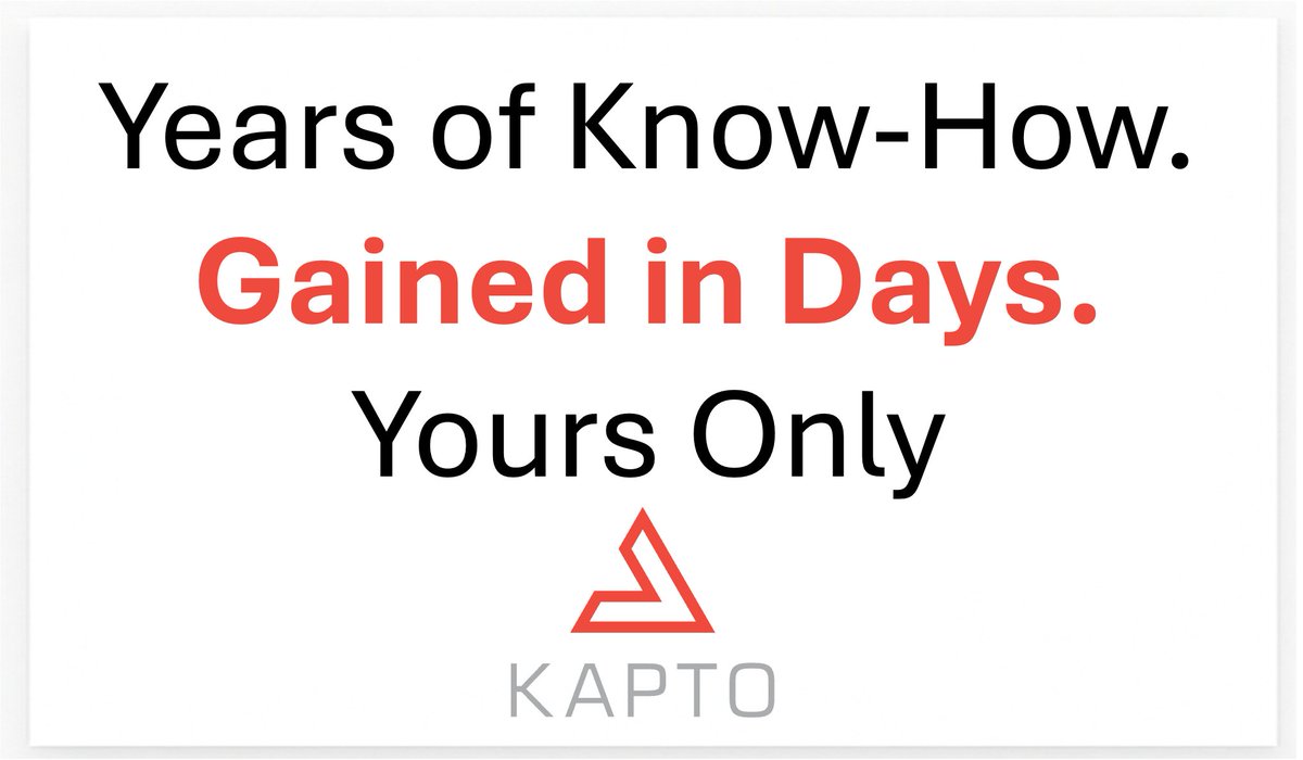 When you wait, you leave space for someone else to dominate. Your competitor uses KAPTO: a proprietary AI agent that works only for them, replacing manual work with execution. With #AIagents and #IntelligentAutomation, they're gaining ground. 

 Move now. Or get left behind.