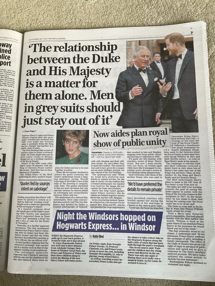 Yawn. For someone who hates newspapers, sues newspapers and a couple of years ago said he wouldn’t talk to newspapers, #PrinceHarry seems to spend a lot of time poring over them and feeding information to them. Is his real life so boring?