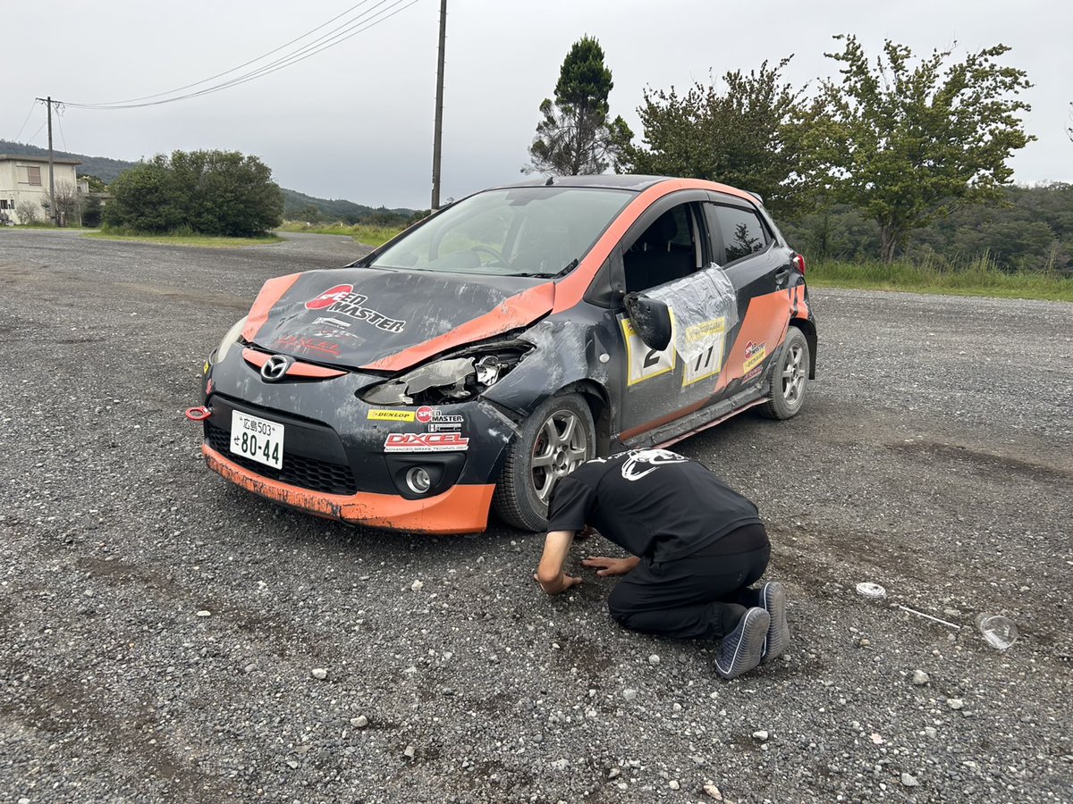 Yuurin0com's tweet photo. 中国地区ダートトライアル最終戦
今シーズン最後の戦いは１分。全勝優勝という目標も達成できませんでした。 
この1年全力で駆け抜けたつもり、少しお休みの期間です。

 #DE5FS
 #ダートラ 
 #パーツ譲ってください https://t.co/vcwQcaJjf2