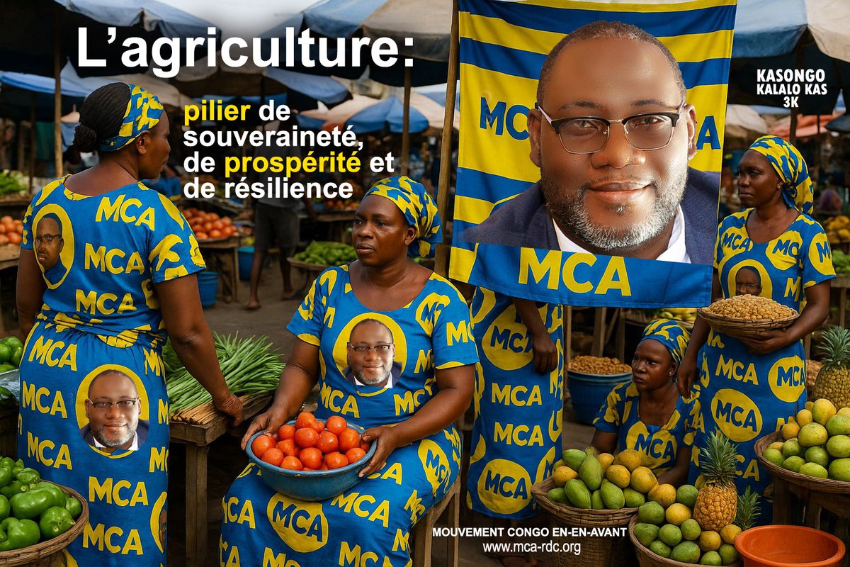 #RDC
Pour le #MCA, l'agriculture est un pilier de souveraineté, de prospérité et de résilience. Voilà pourquoi nous appuyons des projets agrobusiness.
MCA parti avec une vision claire.