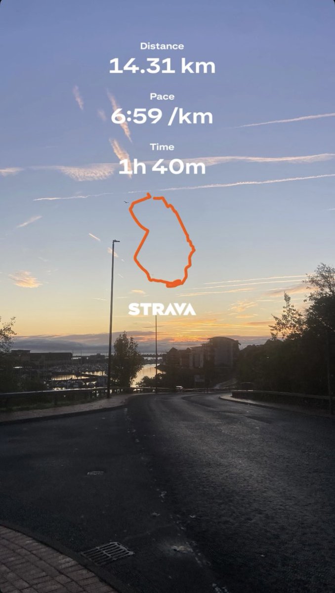 Sunday morning run. Feeling better than at the minute. The start of the training block was fucking awful but feeling so much better now. ❤️