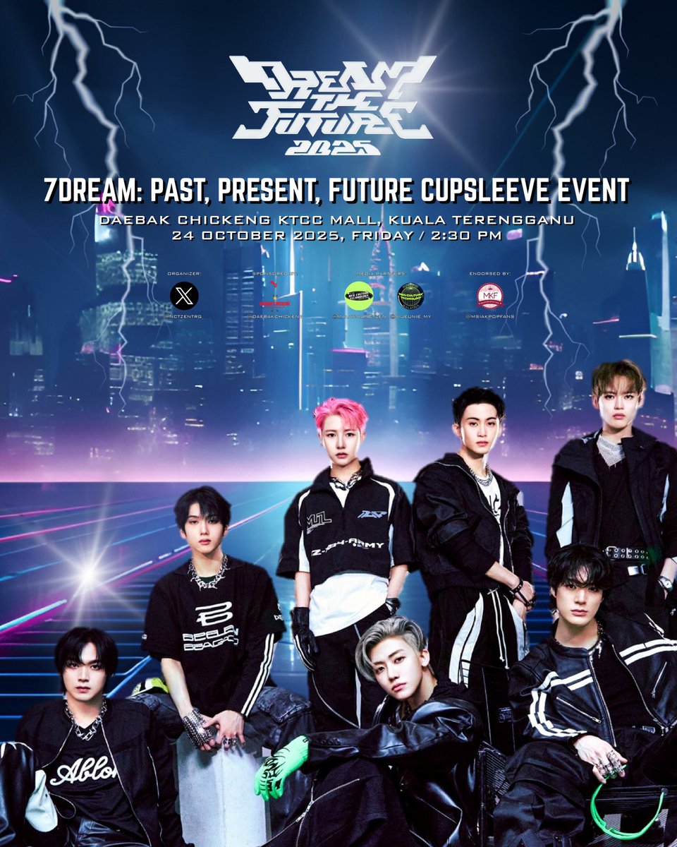 SIJEUNI! WE’RE BACK for our last event 2025 ❤️‍🔥

< 𝟕𝐃𝐑𝐄𝐀𝐌: 𝐏𝐀𝐒𝐓, 𝐏𝐑𝐄𝐒𝐄𝐍𝐓, 𝐅𝐔𝐓𝐔𝐑𝐄 𝐂𝐔𝐏𝐒𝐋𝐄𝐄𝐕𝐄 𝐄𝐕𝐄𝐍𝐓 >
📆 24.10.2025, Jumaat
🕝 2:30pm
📍Daebak Chickeng, KTCC Mall

Jualan Tiket: 6.10.2025 (12PM)
🎫 sites.google.com/view/nctzenter…

Stay tuned for more ‼️
