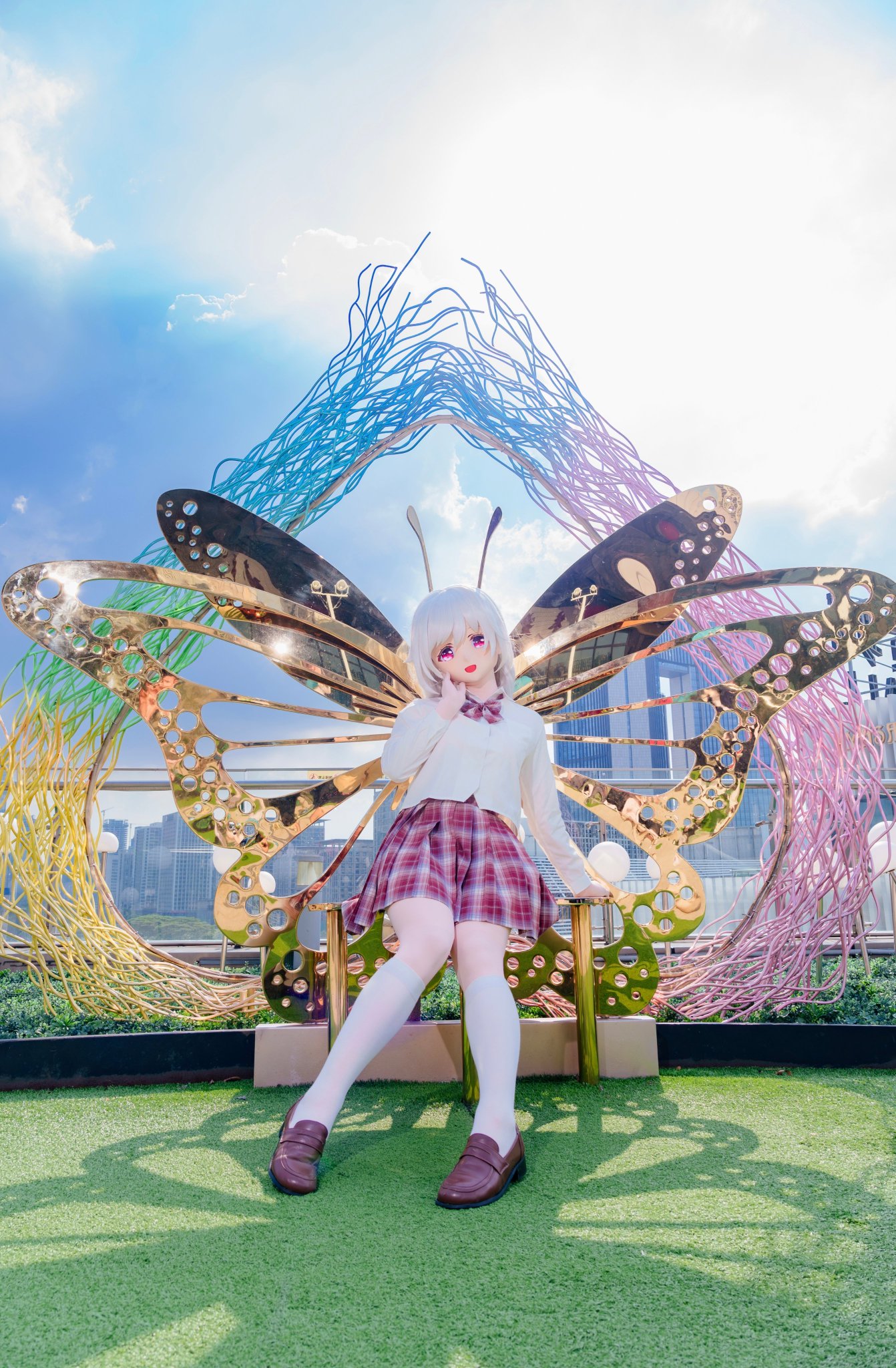 着ぐるみアート S10 53cm x 53cm Kid Tropical Print Knit Jumpsuit