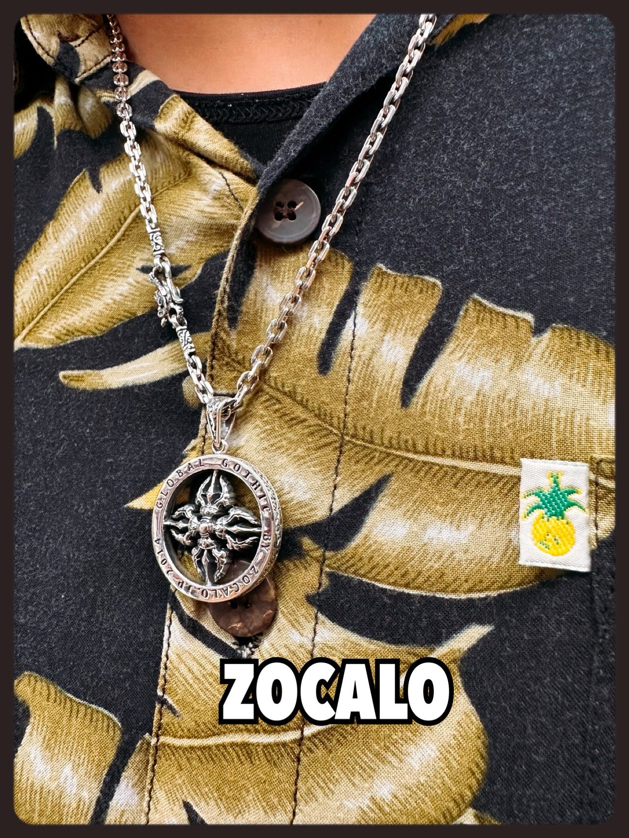 アクセサリー Zocalo CREST OF VAJRA(L)NECKLACE CHAIN ZOCARO | Crest of Vajra (L) : Necroce Chain Set|Crest of