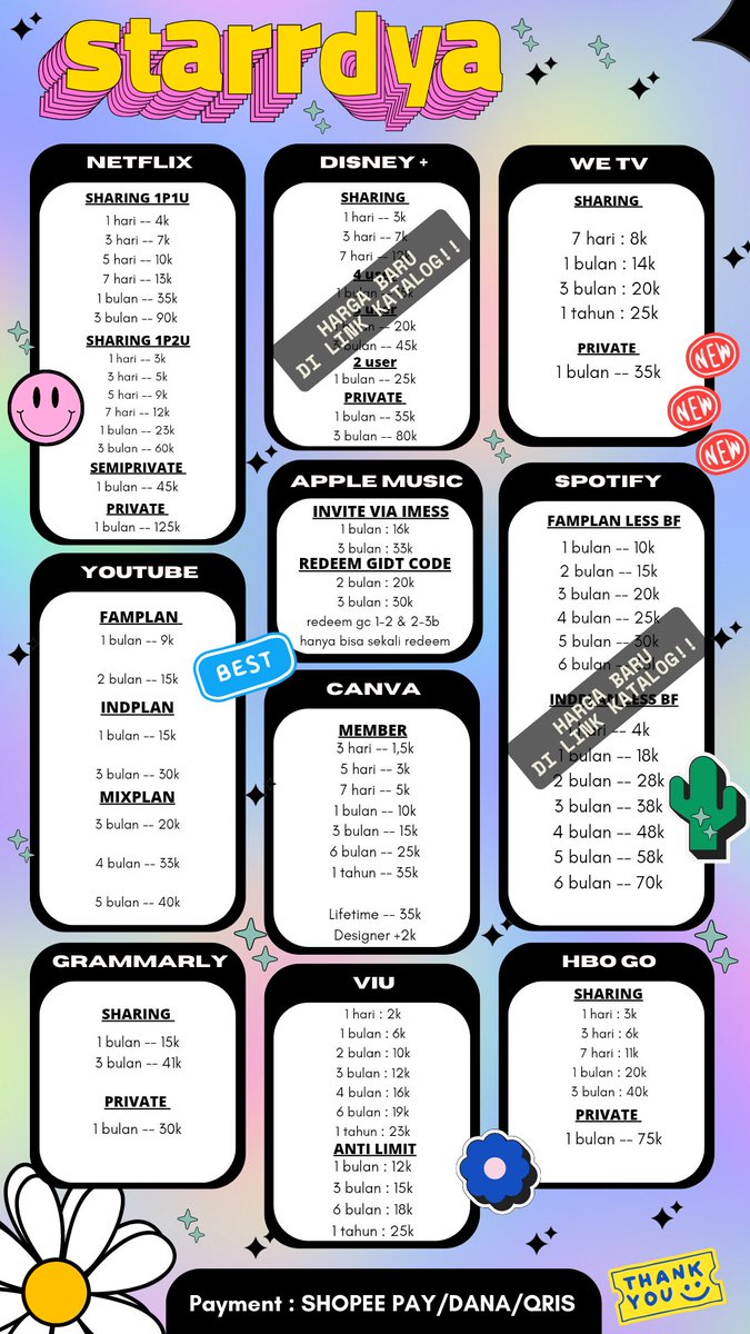 happy weekend efribadihh💃🏻 
yuk jgn lupa order apprem di StarrDya✨
garansi 100%, aman, fastresp
order chat wa
pembayaran QRIS only iyupss💆🏻‍♀️
#zonauang