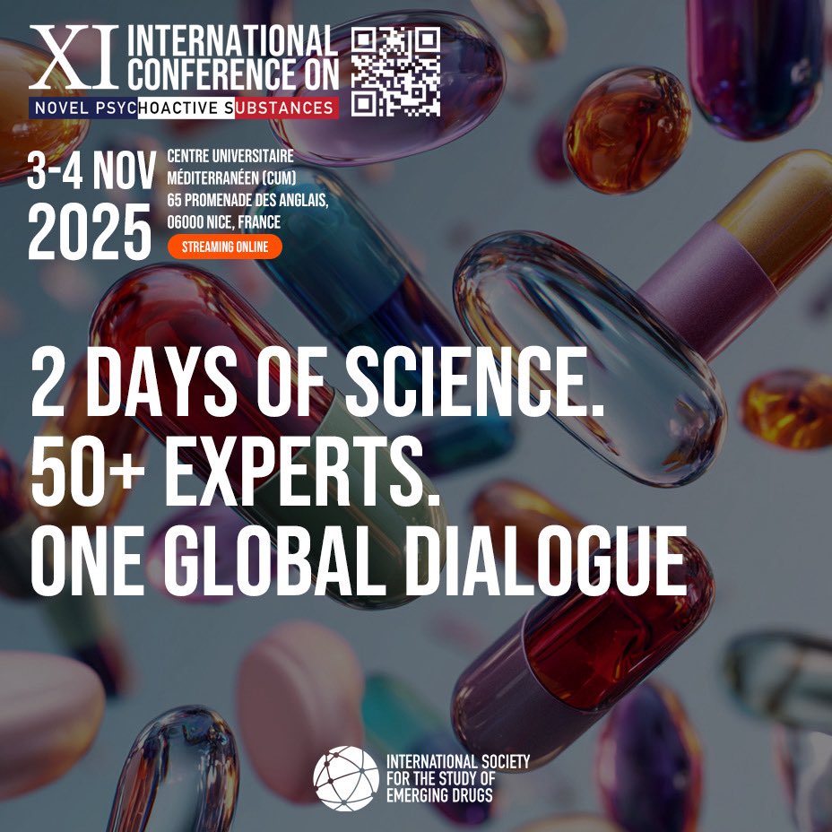 Join us in Nice 🇫🇷 for the XI International NPS Conference!
📅 3–4 Nov 2025 | Hybrid
🌍 Experts from 50+ countries on emerging drugs, policy, harm reduction &amp; psychedelics.
🔗 Register: lnkd.in/ewQqnZt9
#NPSConference2025 #DrugPolicy