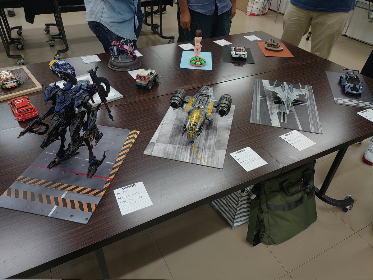 上井草模型倶楽部展示会に参加しました。
今回の展示はスティールヘイズ、レイザークレスト・マンダロリアン&amp;グローグー仕様、ＶＦ31、ポルシェになります。