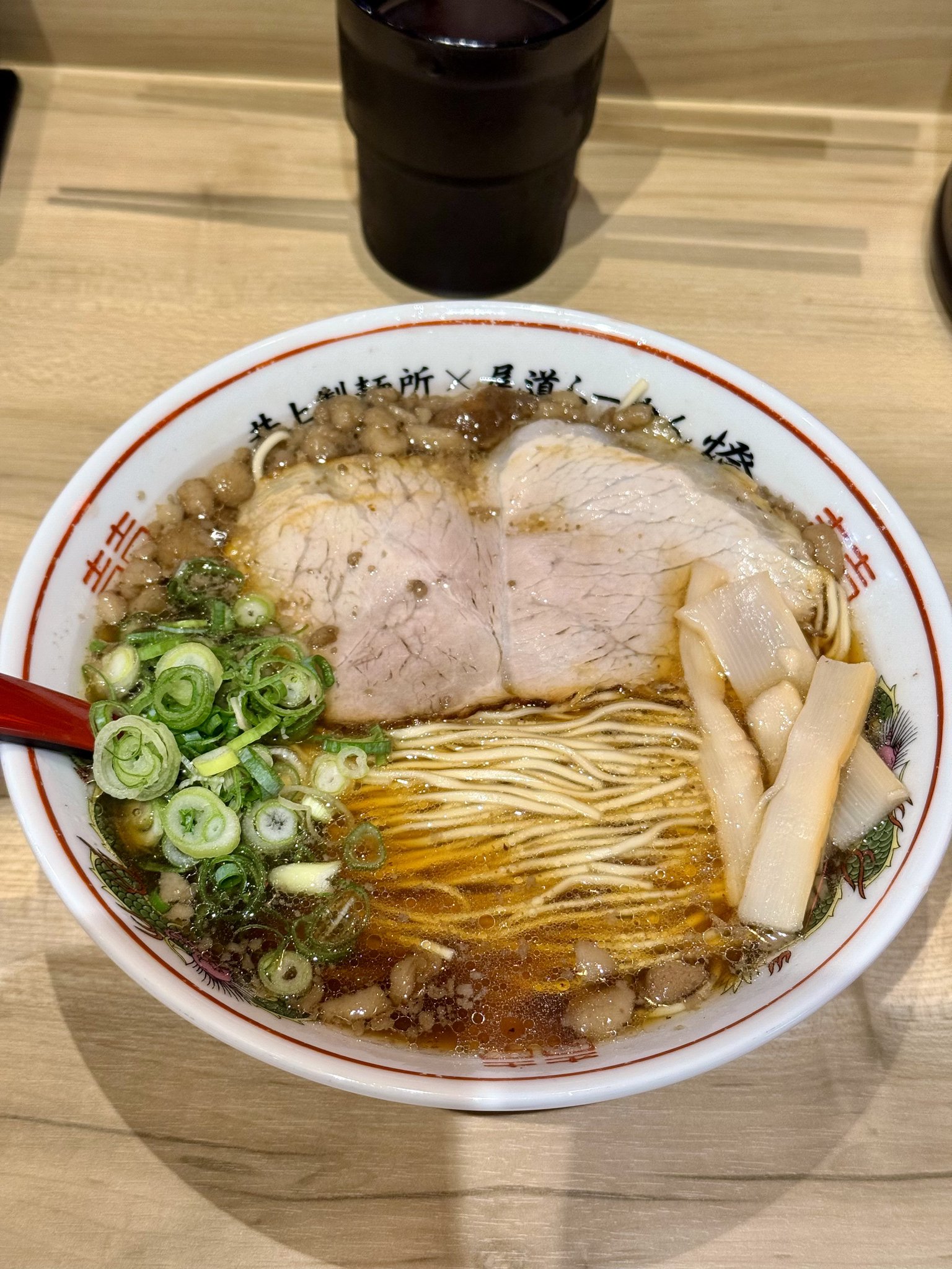 岡山梅干し入りラーメン 梅かつお】-おかわり和えそば- . 明日4/20（日）も10時より営業