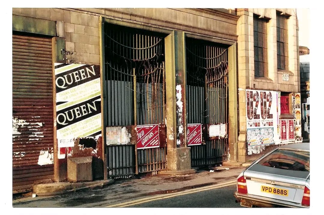 Spotted in the latest Cafe Royal photography book, 'Fly-posting, Manchester 1980s' by Matthew Rich. There we are, a rose between two thorns. Good little book in a collectable series too