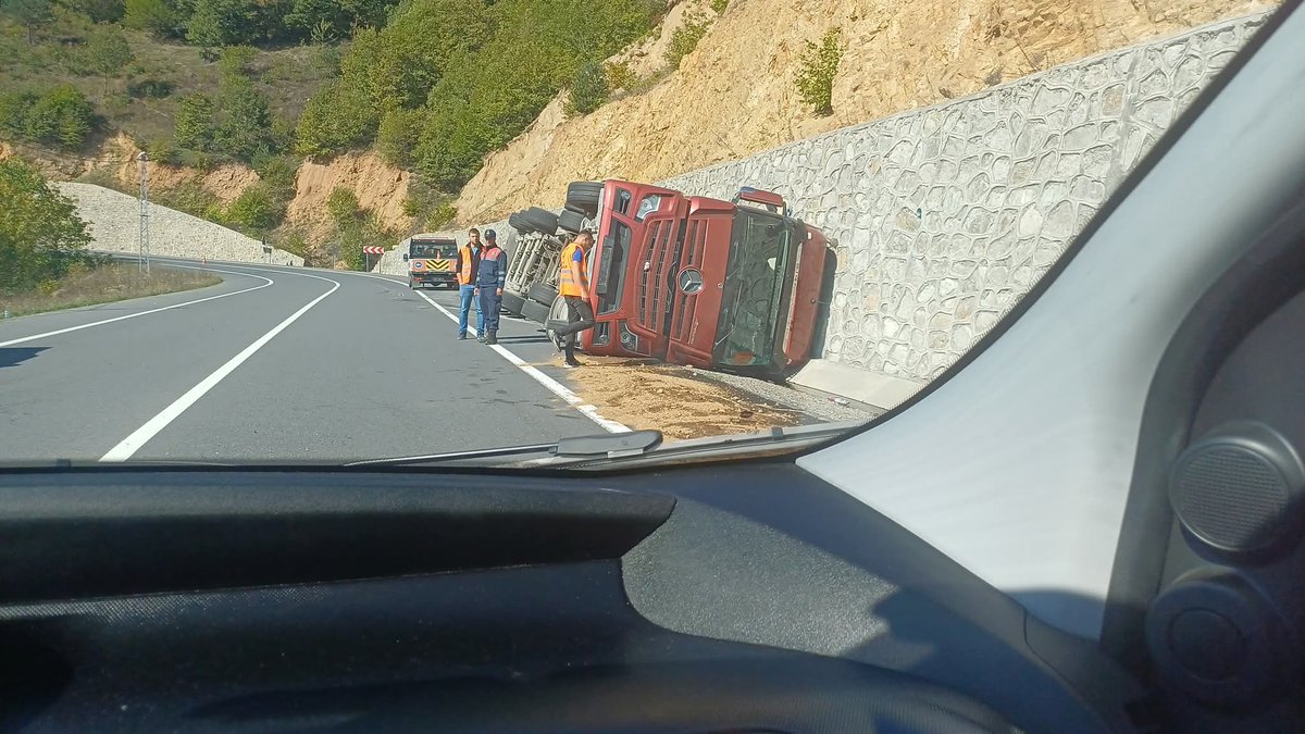Mesudiye - Topçam Dereyolu'nda kaza meydana geldi.