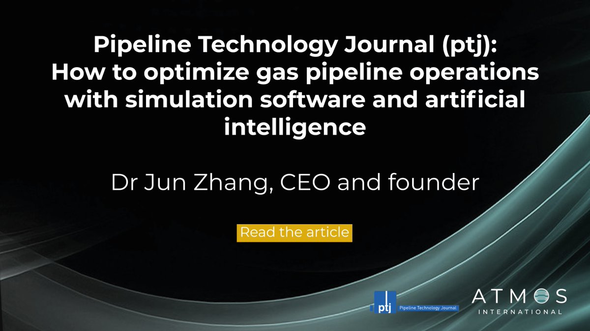AtmosInt's tweet image. By combining simulation software with artificial intelligence, operators can enhance efficiency, cut emissions and maintain safe, reliable operations.
Learn more: okt.to/ieQVsS
#ArtificialIntelligence #EnergyInfrastructure #PipelineSimulation #GasPipelineOperations