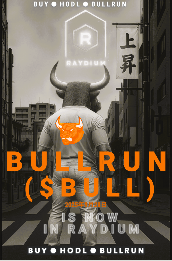 bullruncointech's tweet photo. bullrun is now in raydium. BUY●HODL●BULLRUN https://t.co/7xJ3JGkb6w