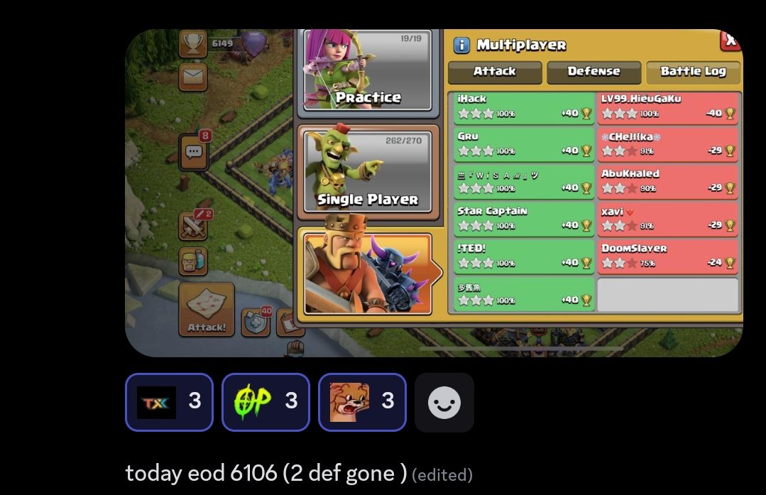 Darth2op (@realdarth05) on Twitter photo Some Solid Def To End The Weekend
🎴Book Your October Slots
discord.com/invite/mbgPssA…
.
discord.com/invite/mbgPssA…
.
<a href="/_Team_Xtreme/">Team Xtreme Official</a>
.
#ClashofClans #legendbases #tx Some Solid Def To End The Weekend
🎴Book Your October Slots
discord.com/invite/mbgPssA…
.
discord.com/invite/mbgPssA…
.
<a href="/_Team_Xtreme/">Team Xtreme Official</a>
.
#ClashofClans #legendbases #tx
