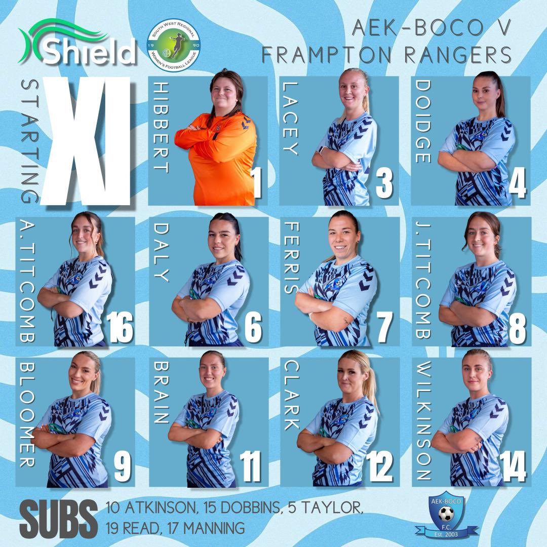 Your 1st Team starting XI for this afternoons home match vs <a href="/PooleTownLadies/">Poole Town Ladies FC 🐬⚽️</a> 

#UTB