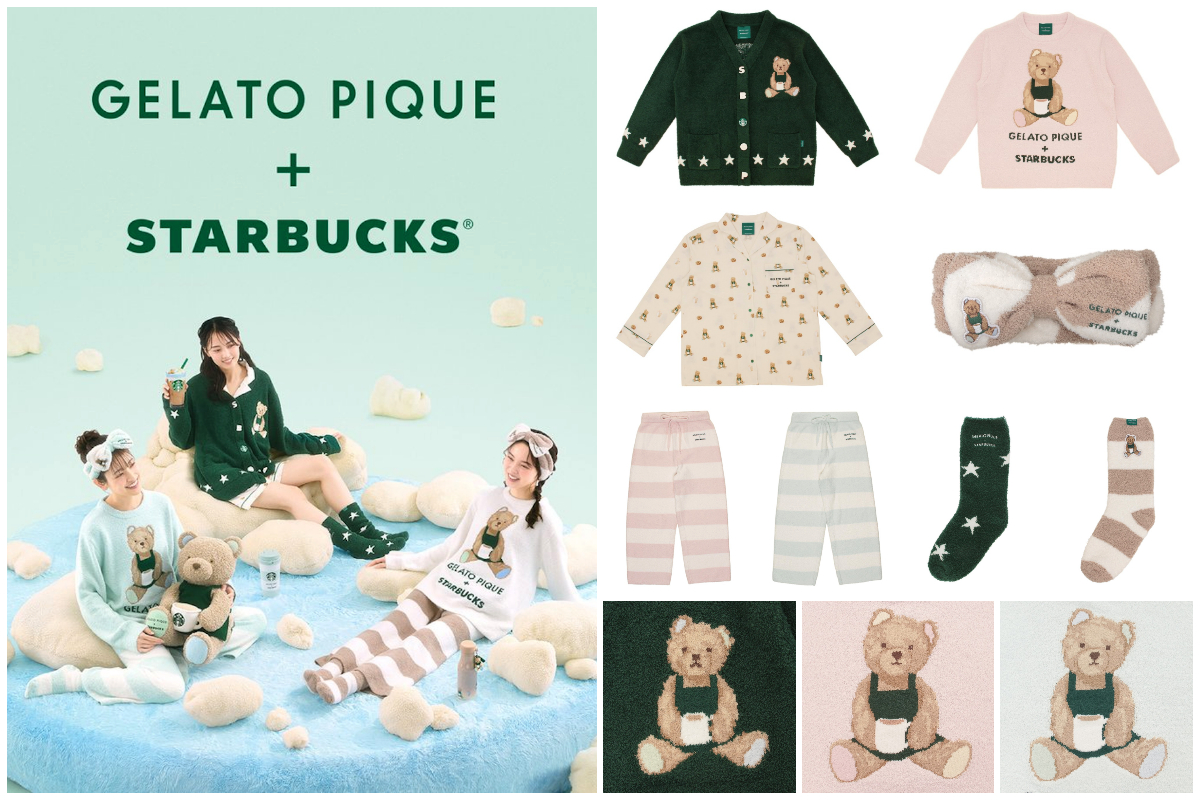 ジェラピケ×スタバ】癒しのピケベア柄が可愛すぎる〜♡コラボ限定