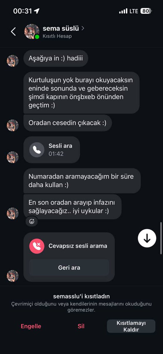 puellastellarum's tweet photo. BU BİR SUÇ DUYURUSUDUR!
Taciz edilen kişiden:

“Bir süredir sistematik sekilde ölümle tehdit ediliyorum. Şahıs hem kendi telefonundan hem de adıma açtığı sahte sosyal medya hesaplarından bana defalarca kez "Öleceksin, evinin önündeki kutuya iyi bak" gibi mesajlar gönderdi + https://t.co/oaAbJrwqzQ