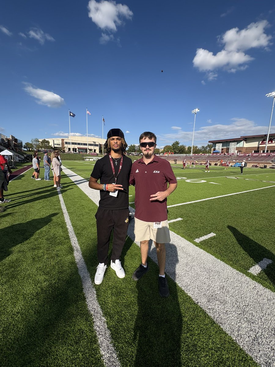 Had a great time at <a href="/EKUFootball/">EKU Football</a> the atmosphere was great and got the W❗️Cant wait to get back on campus!
<a href="/Cox83Caleb/">Caleb Cox</a> <a href="/jaxegan_eku/">Jax Egan</a> <a href="/kalvinryan_eku/">Kalvin Ryan</a> <a href="/andrew_ragains/">Andrew Ragains</a> <a href="/hill_adamEPPG/">Adam Hill</a>