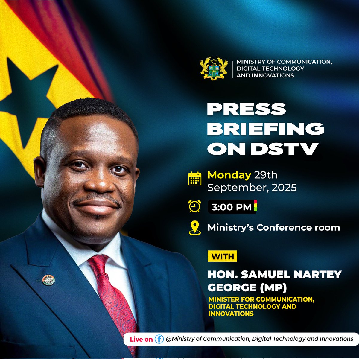 samgeorgegh's tweet photo. Tomorrow, at 3pm, we would engage the Nation on the outcome of the work of the stakeholder committee that has been chaired by myself.

Make a date. For God and Country. 🦁🇬🇭 https://t.co/UH1Qb4c1Ro