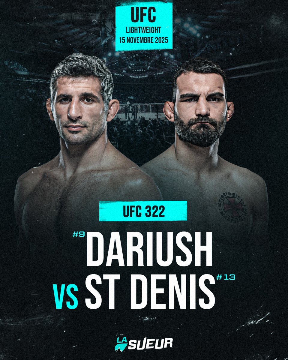 LaSueur_off's tweet image. 🚨 BAAANGEEER !!! 💣

Benoît Saint Denis 🇫🇷 affrontera Beneil Dariush à l’#UFC322 le 15 novembre au Madison Square Garden ! 🔥

Allez Benoît, direction le TOP 10 ! 💪

(via @RMCSportCombat)
