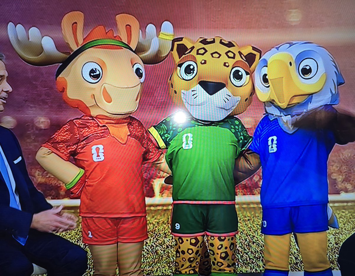 @
Today, <a href="/FIFAcom/">FIFA</a> has announced the 3 Mascots for the  <a href="/FIFAWorldCup/">FIFA World Cup</a>. Clutch, Maple and Zayu will represent the 3 host nations.