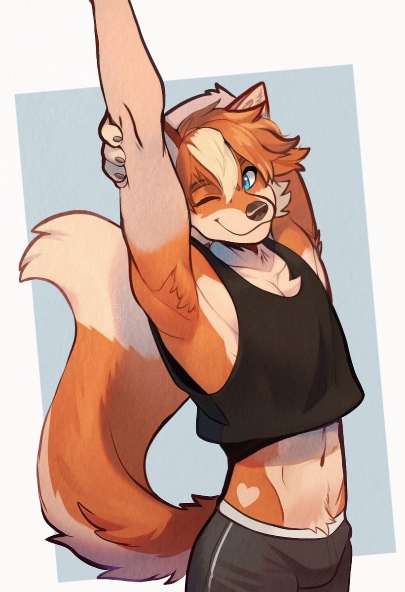 NEW COMMISSION FROM MY BESTIE <a href="/FurrMotte/">FurrMotte 🔞</a> 🧡🧡💯

Need someone to go under that shirt with his hands qwq
#furryartwork #Fursona #gay #fox