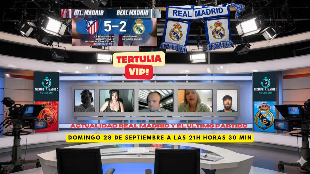 miguel angel (@halamadrid123) on Twitter photo youtube.com/live/jS6S5qSmn… Hoy Tenemos TERTULIA "VIP" para analizar el dia despues la debacle del Real Madrid CON <a href="/CrisMLRM/">Cris_RM🤍</a> <a href="/OlgaUnMundo/">Olga Pérez</a> <a href="/drow_fan/">Drow 🇪🇸</a> <a href="/CibelesTv/">CIBELES TV</a> y <a href="/GjonHaskaj/">🅶🅹🅾︎🅽</a> .. os esperamos a las 21h 30 min. youtube.com/live/jS6S5qSmn… Hoy Tenemos TERTULIA "VIP" para analizar el dia despues la debacle del Real Madrid CON <a href="/CrisMLRM/">Cris_RM🤍</a> <a href="/OlgaUnMundo/">Olga Pérez</a> <a href="/drow_fan/">Drow 🇪🇸</a> <a href="/CibelesTv/">CIBELES TV</a> y <a href="/GjonHaskaj/">🅶🅹🅾︎🅽</a> .. os esperamos a las 21h 30 min.