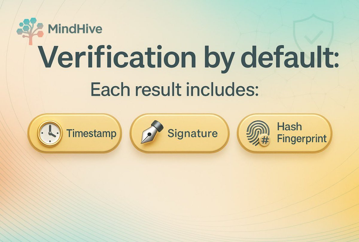 Each result is accompanied by:

Timestamp

Signature

Hash fingerprint

Verification is not an add-on, it's the default.