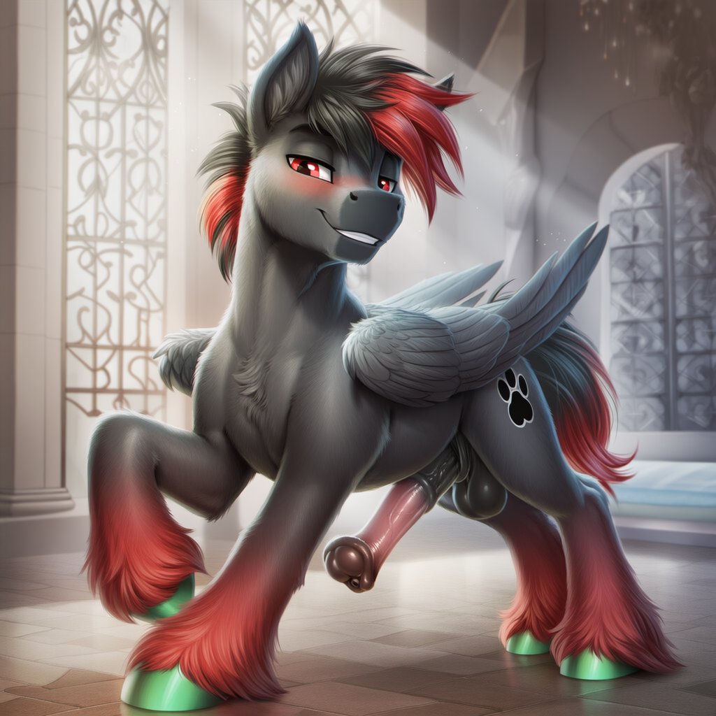 Feral_Den's tweet photo. Zalost the pony
#feralart #AIart #furry #nsfw #furryai #ai #feralai #mylittlepony https://t.co/vXwbvR0z0p