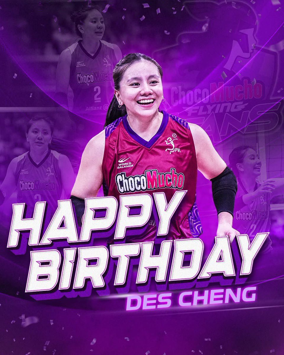 Happy Birthday Des! Your resilience and hustle inspire everyone who watches you play. Here’s to good health, endless energy, and another year of flying high! 💜🥳

#ChocoMucho #CMFT #TitanPride
