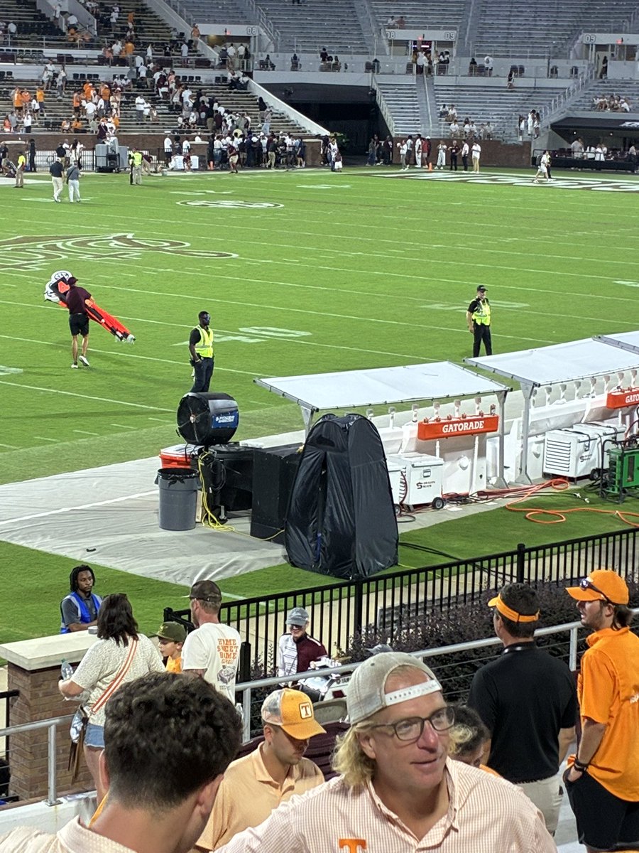 This is a Pee Tent on UT’s sideline. Need one of these at the JWTDG Tailgate in G10.