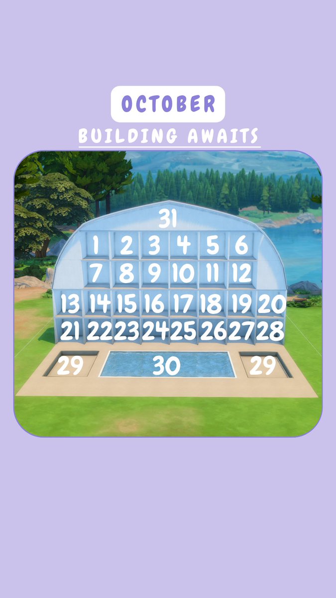 BUILDING AWAITS ✨️🌄
Join my newest building challenge &amp; enjoy a full month of building prompts ✨️ fill the 3x3 rooms &amp; create an unique dollhouse to celebrate the new EP coming in October. Tag me &amp; use #octawaits25 🥰 questions always welcome! Good luck have fun 🤭