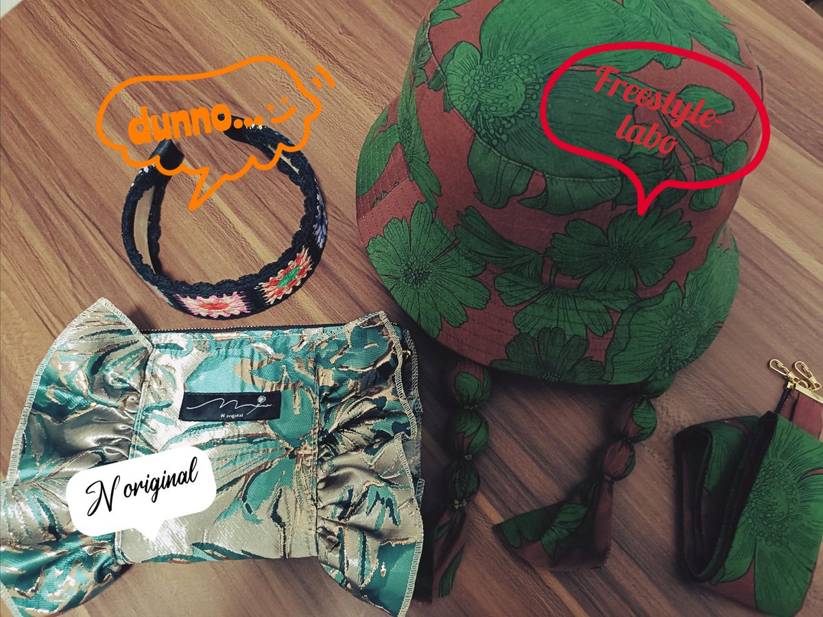 ajtpjwmap's tweet photo. 今回の大物服飾たち👒👜✨
以前のてづバ大阪で見かけて今回お迎えしようと決めていたFreestylelaboさん【 @freestyle_labo 】はおさげも紐もフルコンボでお迎えだドン！
これからの時期にもピッタリな色合いで、お洒落欲あがる〜🦸‍♂️！ https://t.co/TiQPZvAN6Y