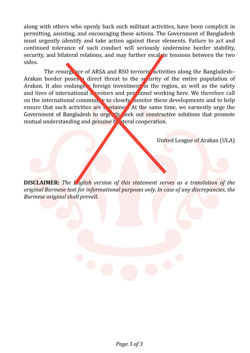 ArkPressNet's tweet photo. The Buddhist terrorist groups AA and ULA released a statement accusing ARSA of being a Muslim terrorist group. In reality, they have been spreading fake news and propaganda for a long time. It is important to understand their deceptive tactics and not believe their false claims. https://t.co/Tga6Aeuk86