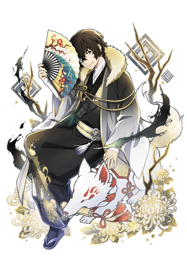 purpleflufldp4's tweet photo. All Bungo stray dogs ssr cards, from Bungo tales. Part 48 Dazai. #bsdtwt #bsdmayoi https://t.co/qszLa8rskd