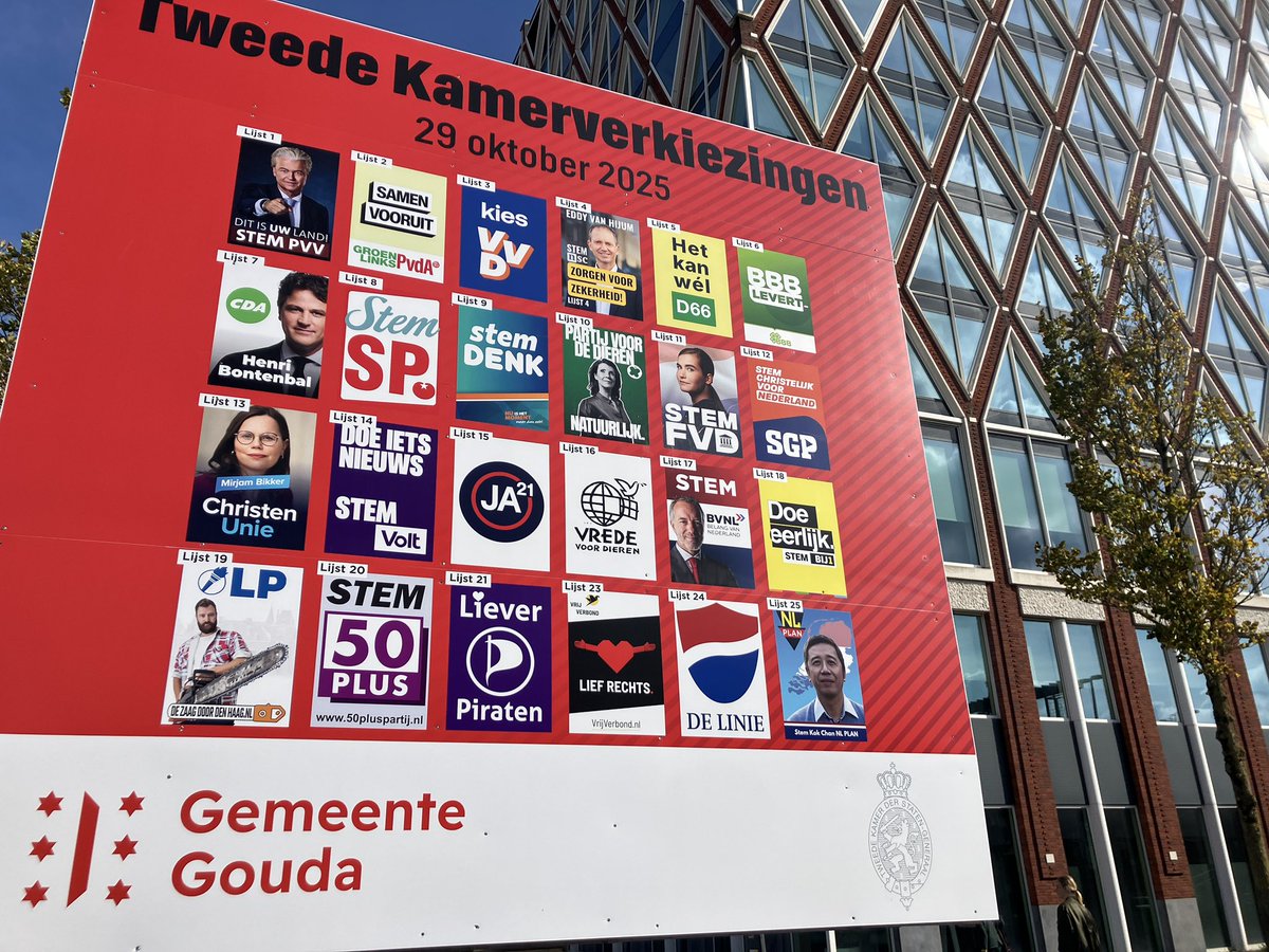 Eerste verkiezingsposters #TK2025 gespot