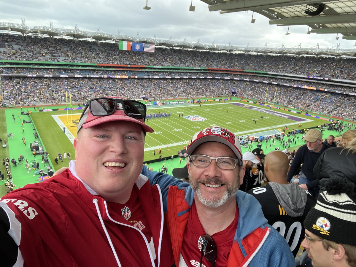 ⁦<a href="/JL_Chapman/">John Chapman</a>⁩ ⁦<a href="/49ersIre/">🇮🇪The Irish Faithful🇮🇪</a>⁩ We have to watch the 1st NFL game in Ireland 🇮🇪 before we go to ⁦<a href="/BuskersOTB/">Buskers On The Ball</a>⁩ for our watch party vs the Jaguars 🇮🇪🇮🇪🇮🇪🇮🇪🏈🏈🍻🍻🍻🍻