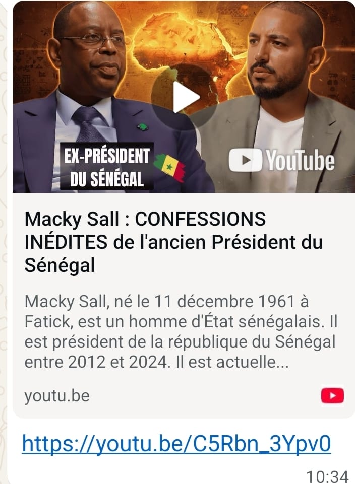 #H5Motivation La sortie du PR #MackySall, c’est 3 remarques :
1- Quand un ancien PR trace les vraies pistes de redressement, reste à savoir si #Diomaye et son #PM auront l’humilité d’apprendre, ou l’orgueil de persister dans l’amateurisme. 2- L’#Afrique et le #Senegal ont des