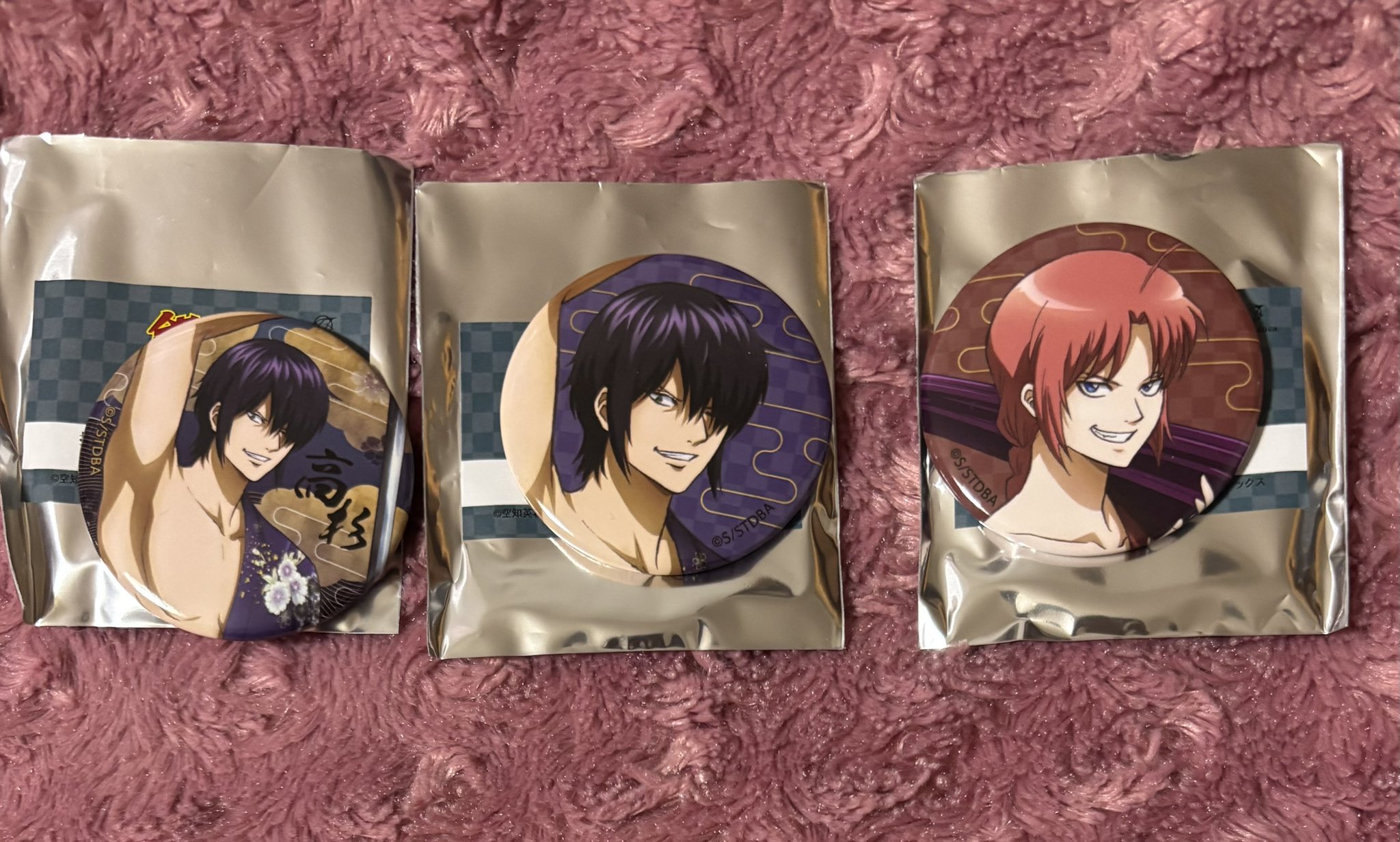 銀魂 和装さらし 缶バッジ ボックス未開封 銀魂 - 描き下ろしイラスト 和装さらしver. トレーディング缶