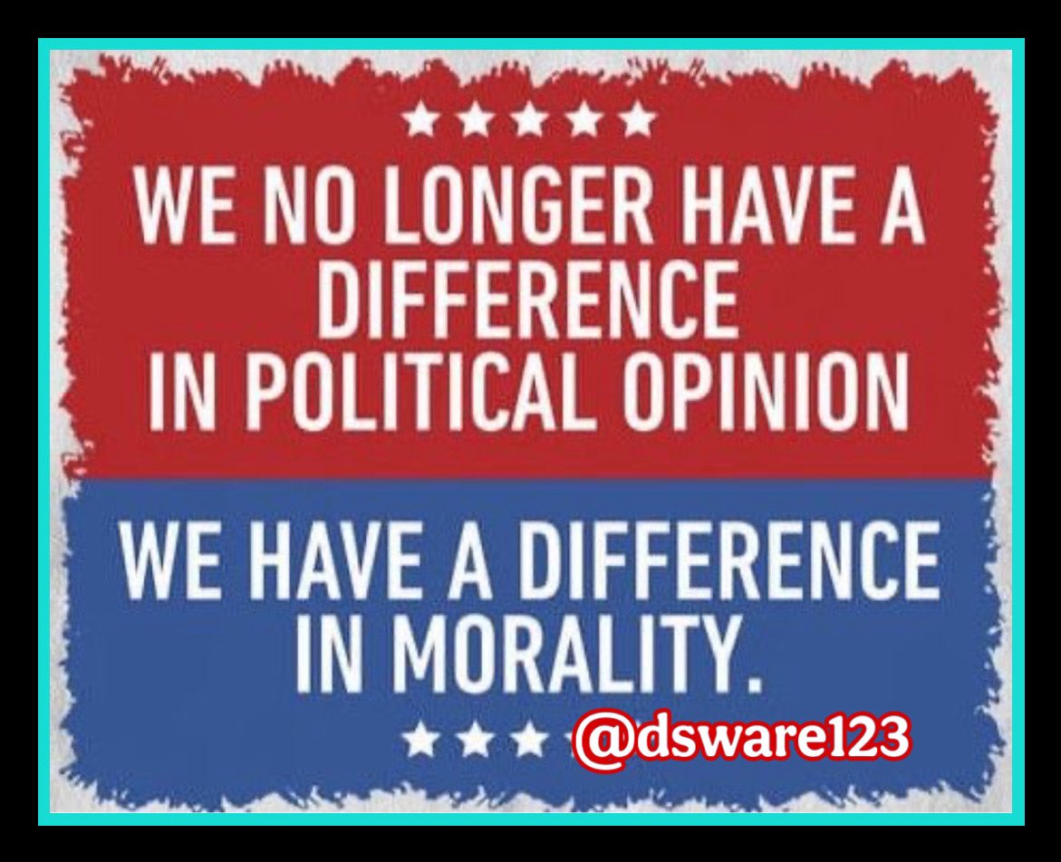 Do you believe we have a difference in morality?