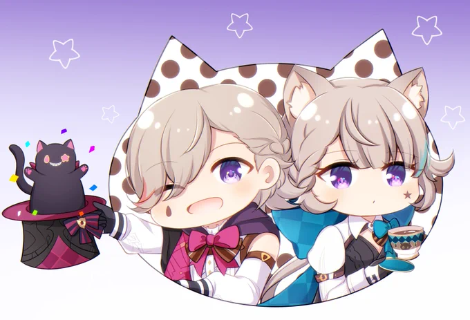 原神5周年おめでとうございます!推しのリネ君&リネットちゃんを添えて…これからの旅もよろしくね(再掲) #GenshinImpact