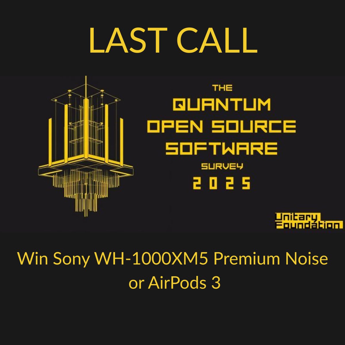 ClassiqTech's tweet image. ⏰ 𝗟𝗮𝘀𝘁 𝗰𝗵𝗮𝗻𝗰𝗲 to win Sony WH-1000XM5 Premium Noise or AirPods 3
The 𝗤𝘂𝗮𝗻𝘁𝘂𝗺 𝗢𝗽𝗲𝗻 𝗦𝗼𝘂𝗿𝗰𝗲 𝗦𝗼𝗳𝘁𝘄𝗮𝗿𝗲 𝗦𝘂𝗿𝘃𝗲𝘆 𝟮𝟬𝟮𝟱 closes 𝗙𝗿𝗶𝗱𝗮𝘆, 𝗢𝗰𝘁𝗼𝗯𝗲𝗿 𝟯𝗿𝗱!

👉 𝗙𝗶𝗹𝗹 𝗶𝘁 𝗼𝘂𝘁 𝗻𝗼𝘄: surveymonkey.com/r/QOSSSurvey25

Don’t miss you shot to…
