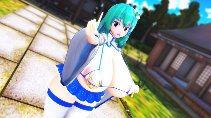 前回の早苗さんの衣装!
これが巫女さんの格好というのか… 