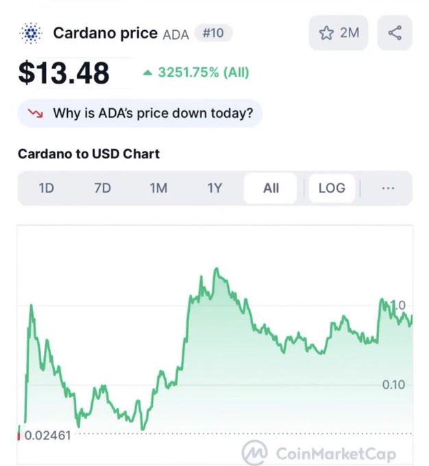 You wake up and the $ADA chart looks like this…

What’s the first thing you’d do?