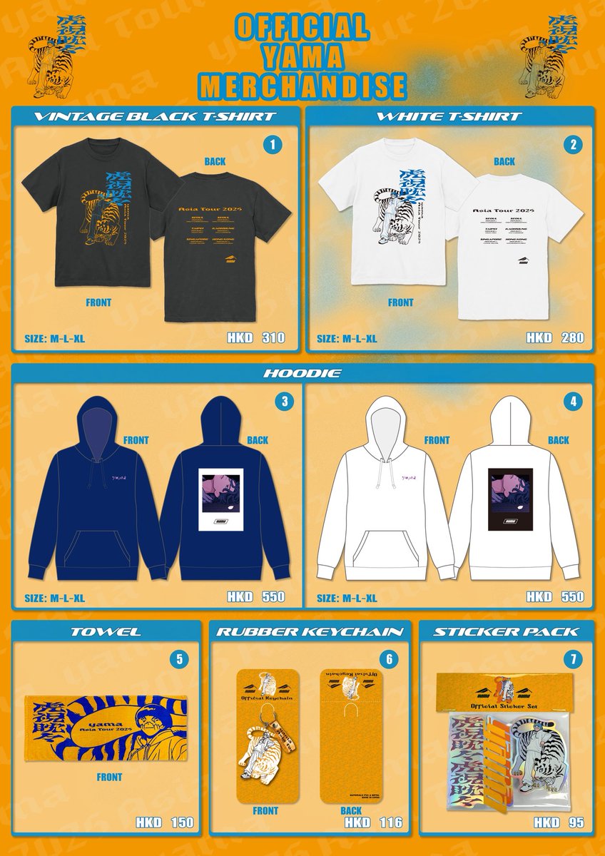 🌏 yama Asia Tour 2025 🌏 “Koshitantan” Official Merchandise