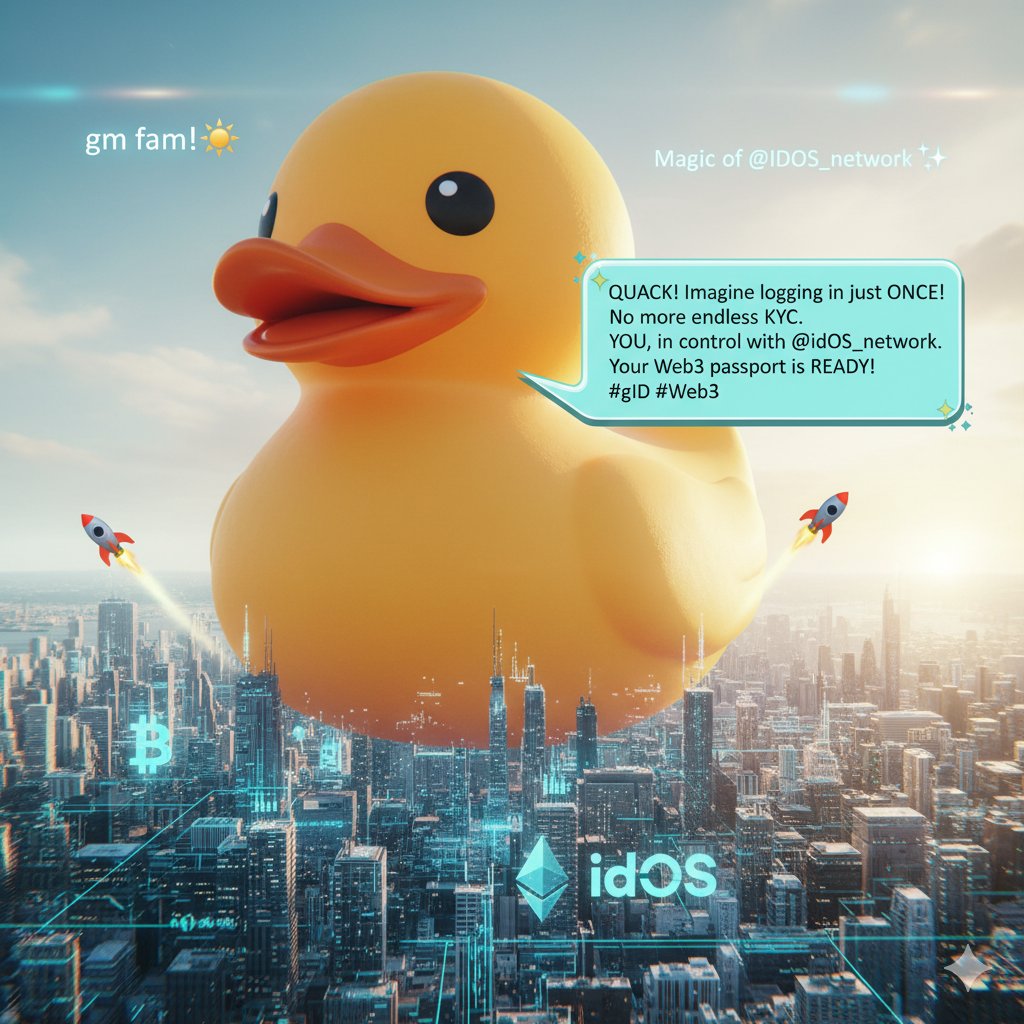 ThomasCynthi's tweet image. Gm fam☀️

Imagine logging into Web3 just once and your identity works everywhere. No endless KYC, no lost credentials, just YOU, fully in control✅️🥳🤝💥🥰😍🔥

That’s the magic of @idOS_network ✨
Your Web3 passport is ready. Are you? 🚀
Quack Quack Quack 🦆 🦆 🦆…