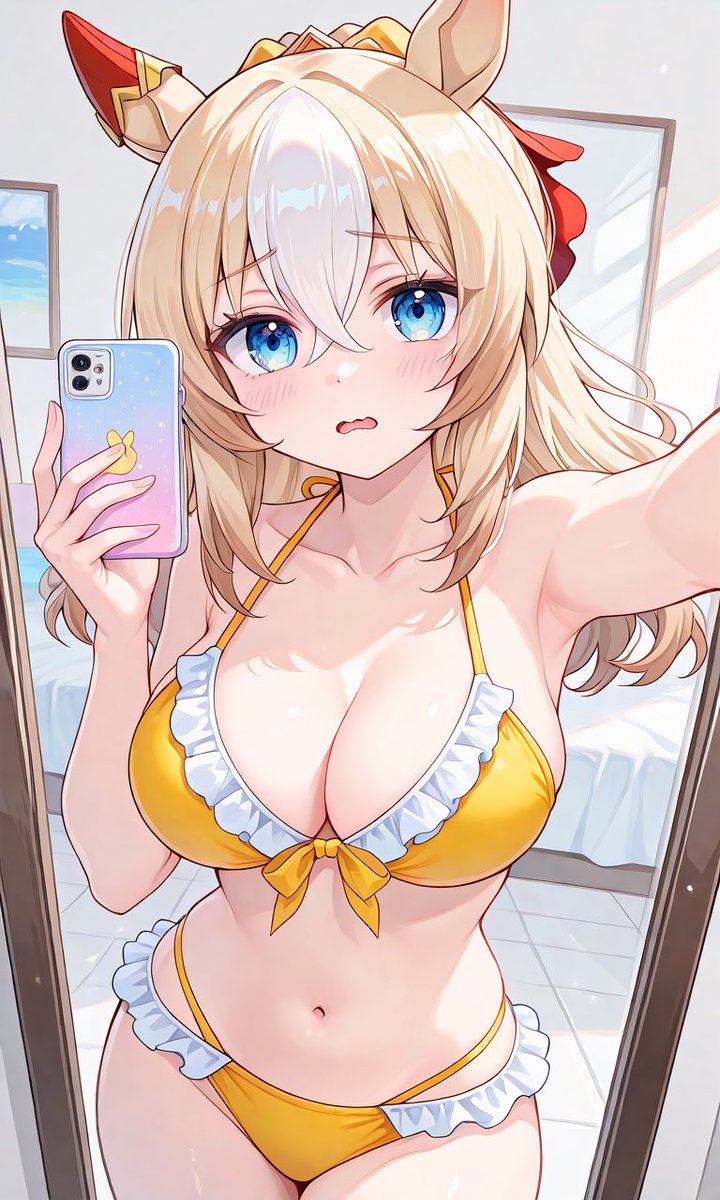 新しく買った水着を報告するデュランダル💕
#ウマ娘
#umamusume