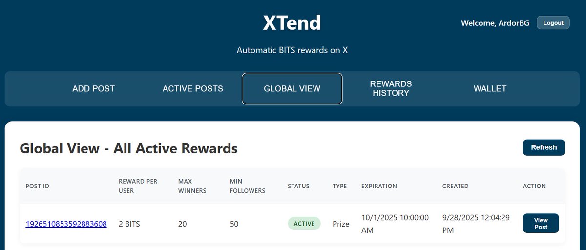 ArdorBG's tweet photo. We've boosting this π post with 40 $Bits. Add your $Ardr, $Ignis or $Bits address to your bio, repost and take part of the reward.
Join #XTend developed from #Bitswift and receive rewards for reposting. https://t.co/ZkfqVX3KTt