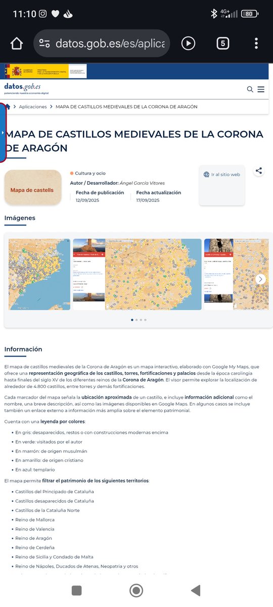 El meu web apareix a la pàgina del ministerio!

datos.gob.es/es/aplicacione…