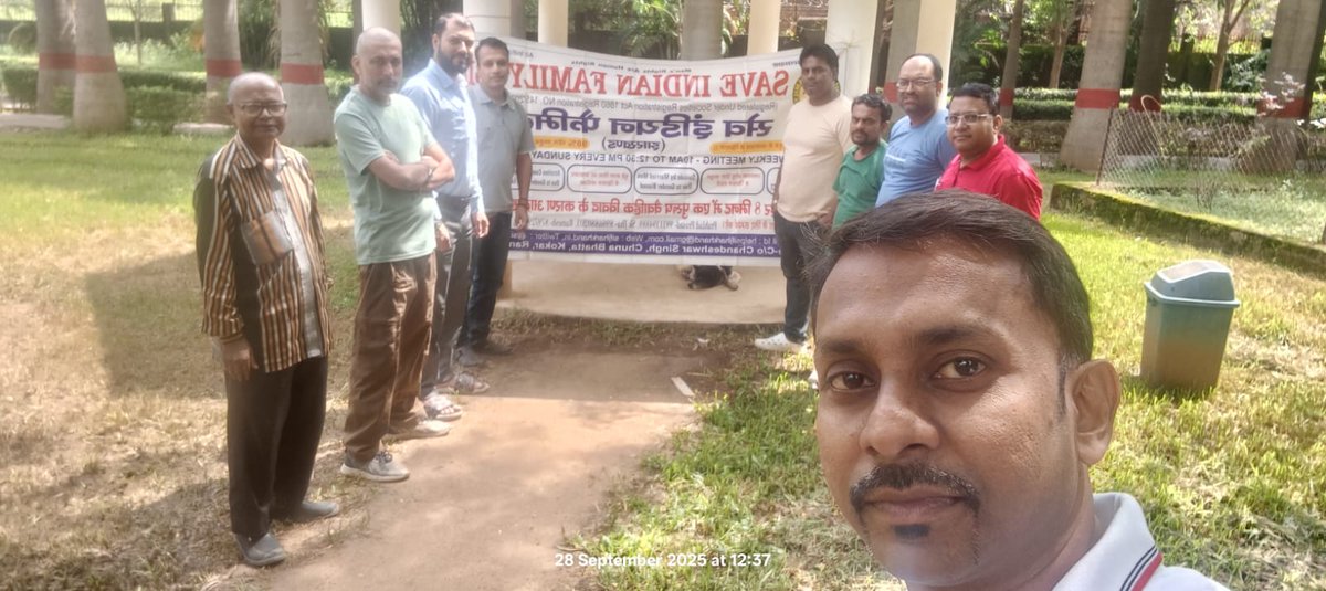 SIF Jharkhand Sunday weekly meeting at Morabadi Ranchi on 28.09.25. When laws meant to protect are misused, families are broken, men are shattered. In our Support Meetings, we rebuild courage. Men &amp; their families come together  not as victims, but as fighters. <a href="/JharkhandPolice/">Jharkhand Police</a>